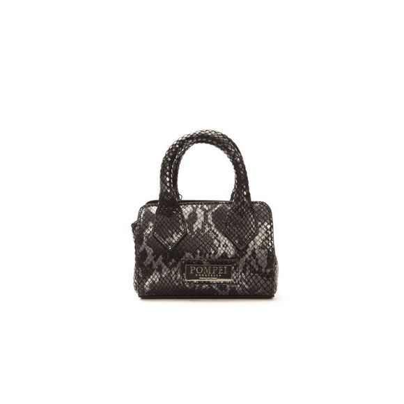 Pompei Donatella Gray Leather Women Crossbody Bag main image 1